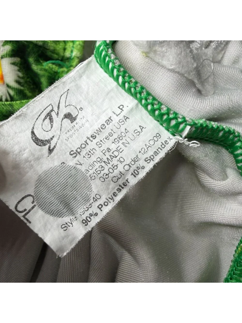 GK Velvet Leotard Gymnastics Dance Daisy Grass Graphic Size Child Large